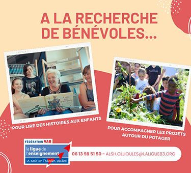 recherche de bénévoles à Ollioules